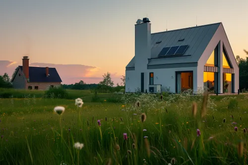 Une pompe à chaleur air-eau permet de réduire l’impact environnemental du chauffage bas carbone à domicile.