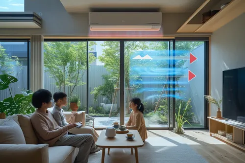 Explication du fonctionnement d’une pompe à chaleur réversible, dévoilant ses principes de chauffage et de rafraîchissement.