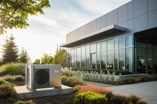 Vue d’un habitat moderne intégrant des solutions de transition énergétique pour réduire l’impact environnemental